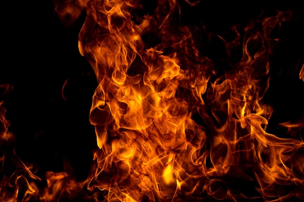 Testura di fiamma di fuoco per lo sfondo del banner