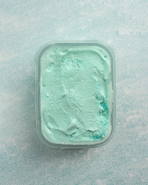 Testura di gelato alla menta