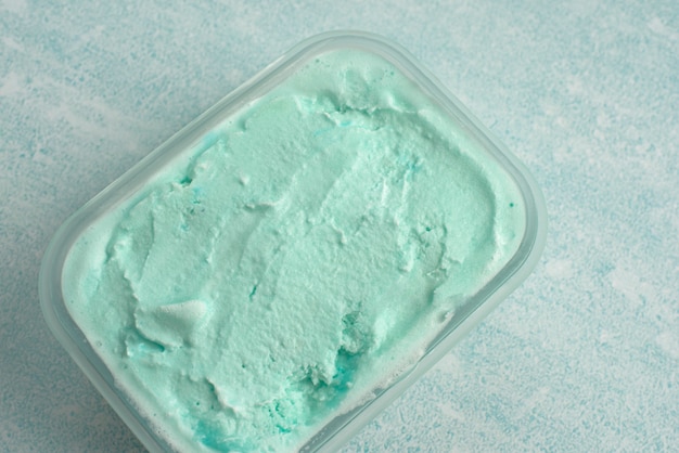 Testura di gelato alla menta