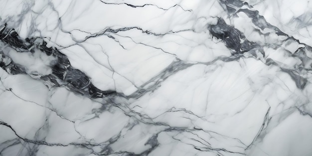 Testura di marmo bianco con disegno naturale per lo sfondo AI generativa