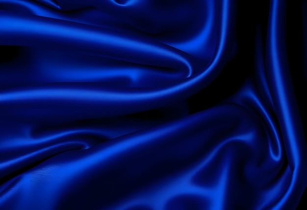 Testura di tessuto di satin blu