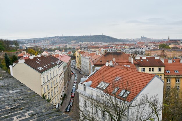 Tetti di Praga nell'area di Vysehrad