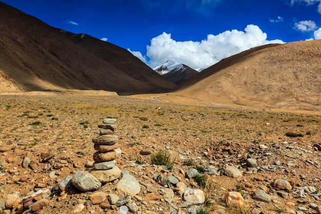 Tetto di pietra in Himalaya