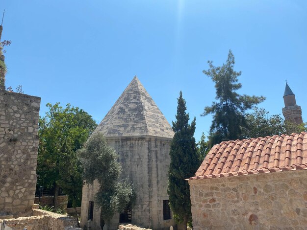 Tetto di tegole sulla Città Vecchia di Kotor Montenegro