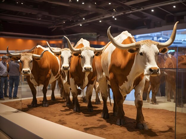 Texas Longhorn in mostra