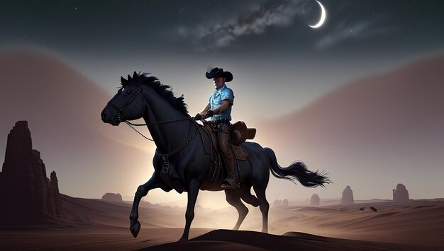 Texas sfondo scuro cowboy sfondo un uomo a cavallo poster guerrieri e uomini coraggiosi