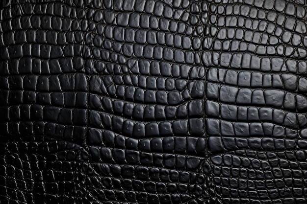 Textura della pelle di coccodrillo nero
