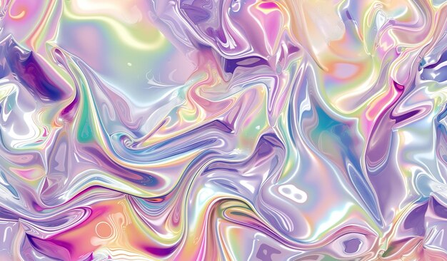 Texture astratte a olio con lucentezza metallica e onde multicolori Il concetto di arte e design moderni