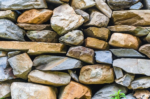 Texture del muro di pietra per gli sfondi. Colore naturale. Foto d'archivio