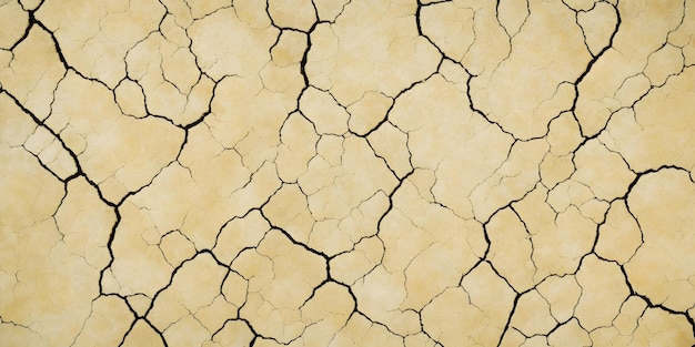 Texture del suolo crepato clima arido sfondo naturale ai generato