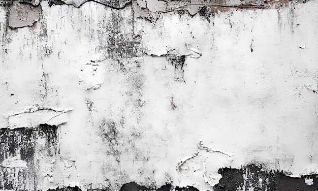 Texture del vecchio muro di cemento bianco per l'IA generativa di sfondo