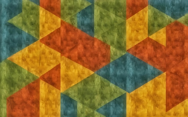 Texture della carta sfondo giallo arancione blu verde geometrico