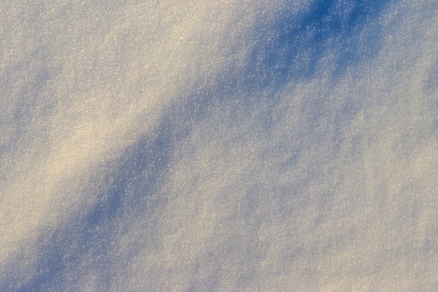 Texture della neve bianca Sfondo invernale