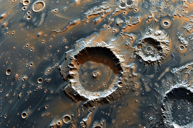 Texture della superficie lunare ad alta risoluzione con crateri e formazioni geologiche