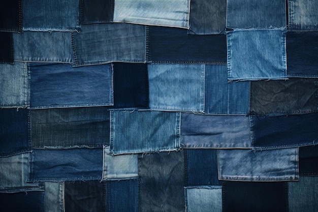 texture denim patchwork pattern texture sfondo