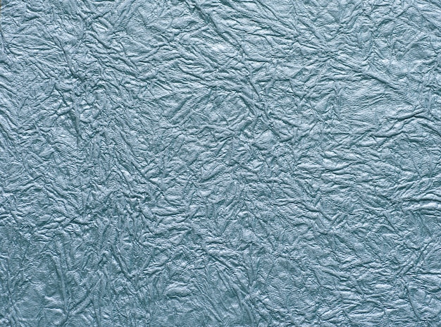 Texture di carta blu stropicciata