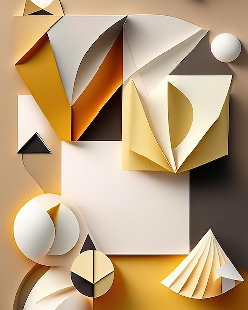 texture di carta con diverse forme geometriche e doppie