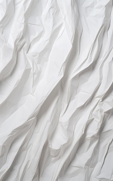 Texture di carta increspata bianca