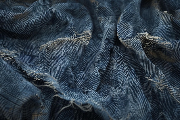 Texture di denim usurate con lavaggio sbiadito e