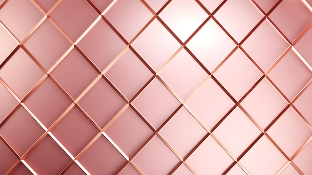 Texture di griglia in colori oro rosa sfondo futuristico