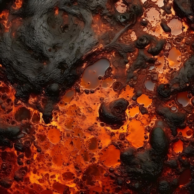 Texture di lava bollente