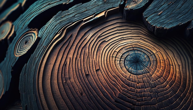 Texture di legno come sfondo IA generativa