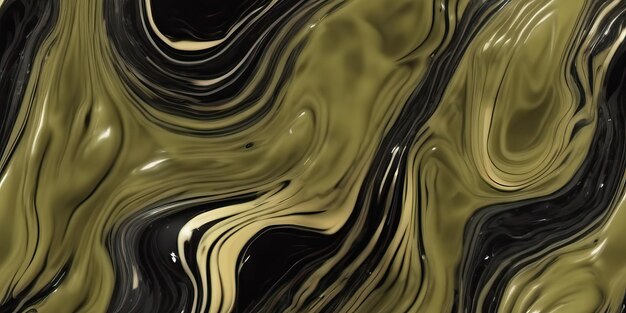 Texture di marmo Marmo liquido Marmo fluente Arte di sfondo Splash Diy Colori fluidi Oro Nero