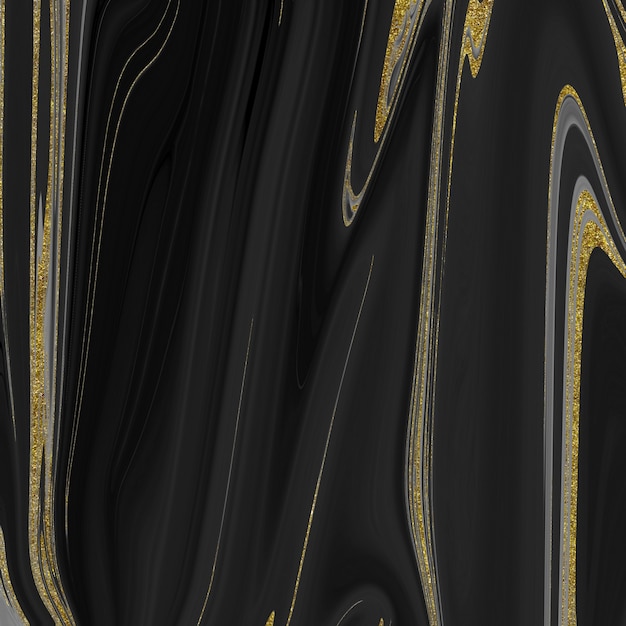 Texture di marmo nero e dorato