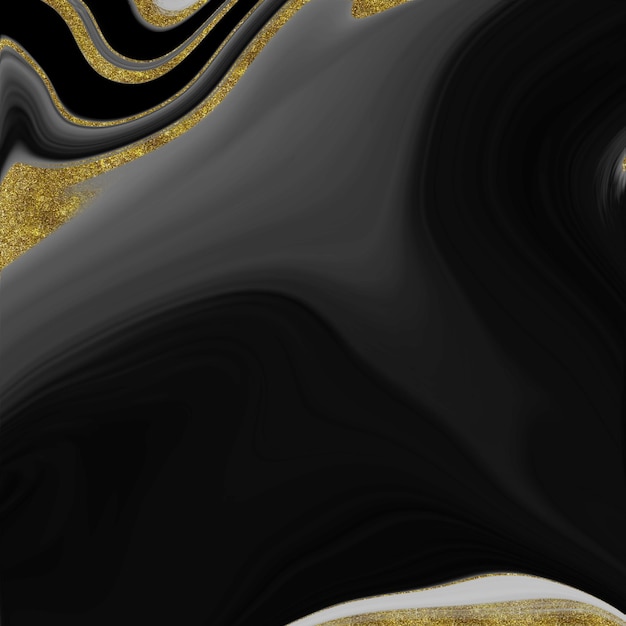 Texture di marmo nero e dorato