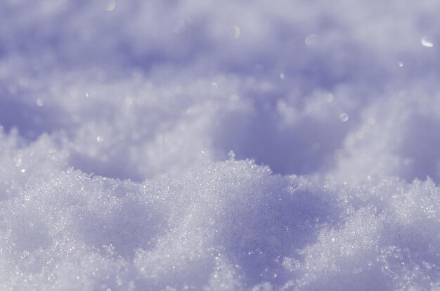 Texture di neve fresca in tonalità blu