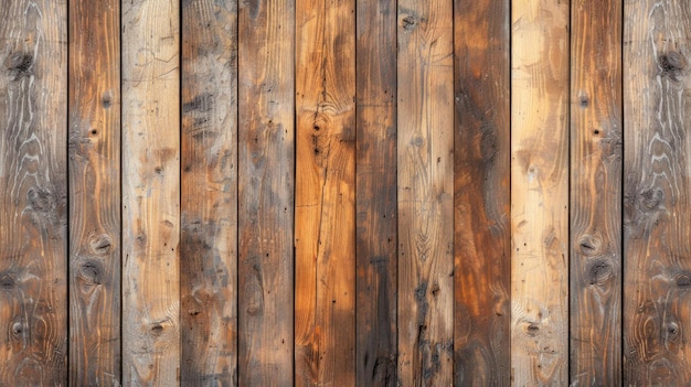 Texture di pannelli di legno recuperati che mostrano la ricca patina delle vecchie tavole di legno creando uno sfondo rustico e caldo adatto a pavimenti e pareti AI Generative