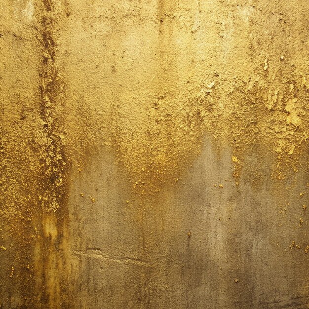 Texture di pareti in cemento dipinte approssimativamente dorate