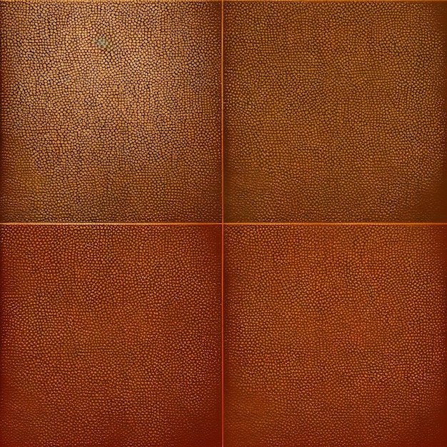 Texture di pelle Superficie di pelle Colorata pelle una serie di quattro diverse texture di pelle marrone