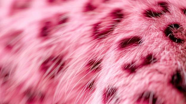 Texture di pelliccia artificiale rosa in primo piano Design di moda e tessuti