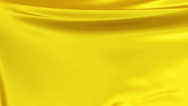 Texture di sfondo astratta in seta dorata o tessuto satinato con spazio di copia nel rendering 3d