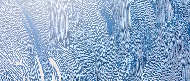texture di sfondo della finestra insaponata, immagine del concetto di lavavetri