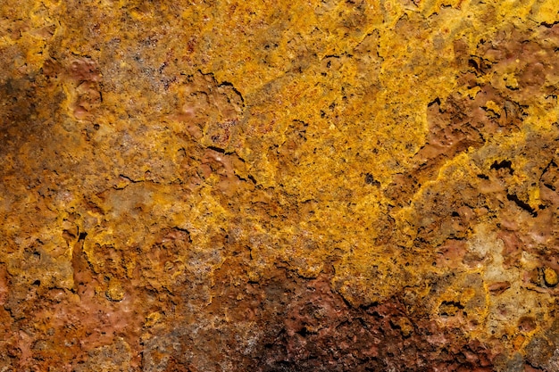 Texture di sfondo della superficie metallica arrugginita della superficie del ferro arancione