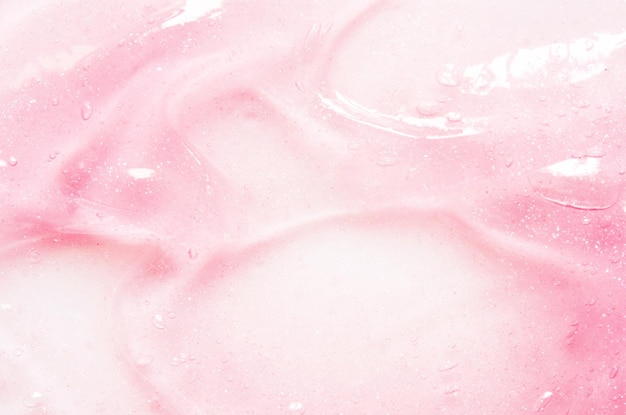 Texture di siero gel con microbolla trasparente Immagine del concetto di cura della pelle