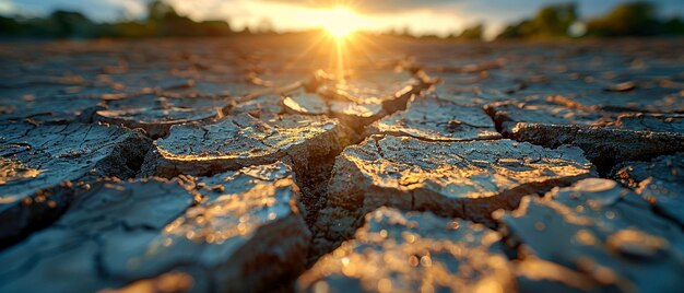 Texture di terra secca fessurata nel deserto