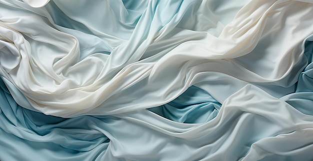 Texture di tessuto di lino chiaro chiaro sfondo panoramico immagine generata dall'AI