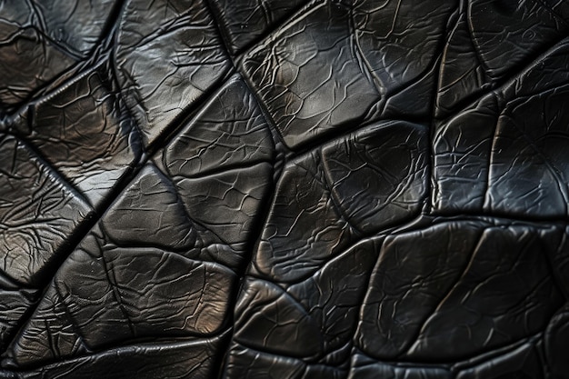 Texture e sfondo in pelle nera