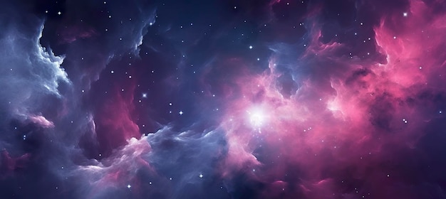 Texture galassia con stelle e bellissima nebulosa sullo sfondo rosa e grigio