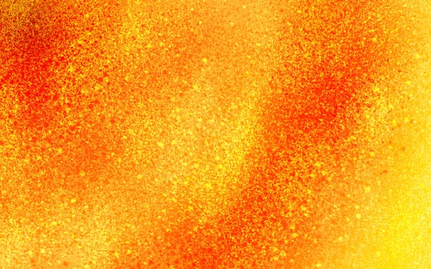Texture glitter arancione e gialla con fondo oro