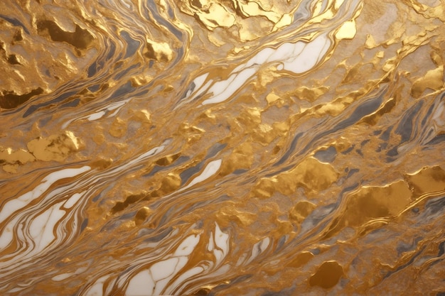Texture in marmo 3D oro Texture in marmo dorato Texture in marmo di lusso oro Sfondo texture marmo AI generativo