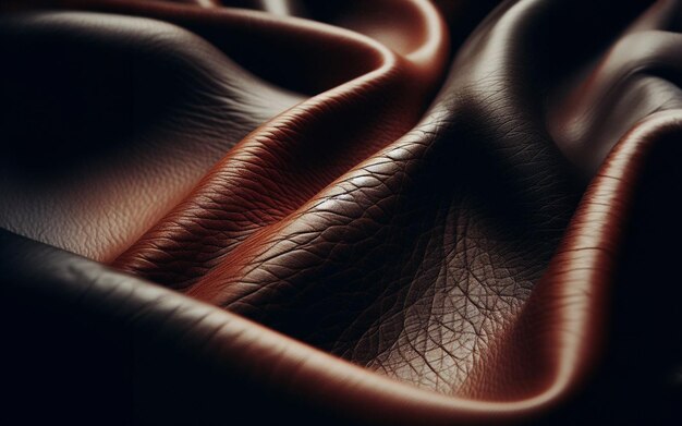 Texture in pelle reale pelle artificiale pelle di mucca pelle di cuoio tela da vicino