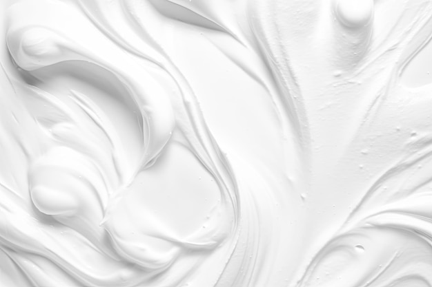 Texture liscia cremosa prodotto cosmetico backgroundwhite texture schiuma crema per sfondo