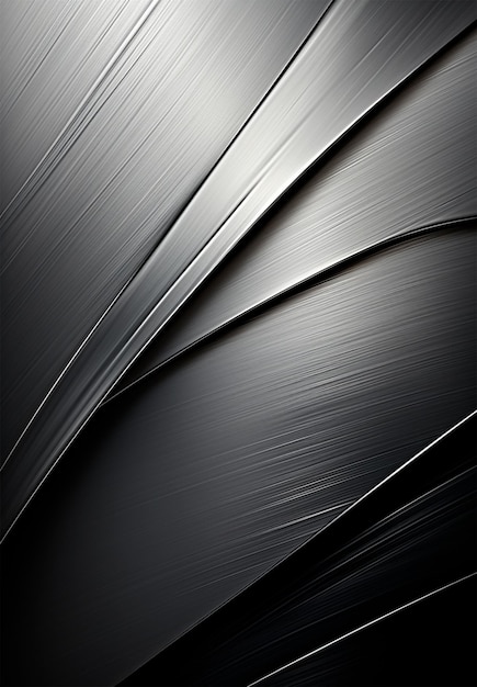Texture metalliche verticali in acciaio sfondo argento immagine generata dall'AI