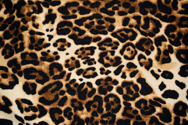 Texture o sfondo di pelliccia con stampa animalier leopardo