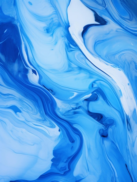 Texture ondulata astratta creativa in marmo blu che scorre decorazione di arte digitale Superficie realistica astratta sfondo verticale Ai generato un motivo riccio vibrante