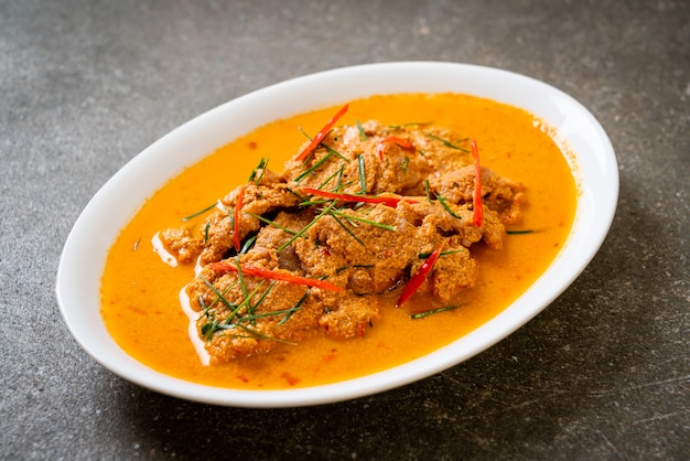 Thai Meal Kit panang curry con carne di maiale - stile di cibo tailandese